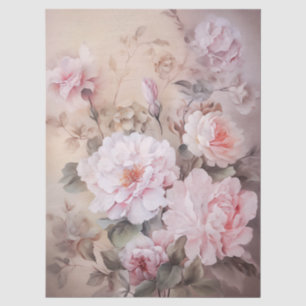 Grosses, ätherisch rosa Blumengestein Seidenpapier