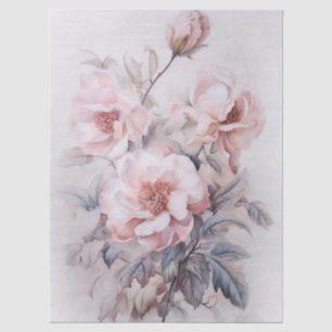 Grosses, ätherisch rosa Blumengestein Seidenpapier