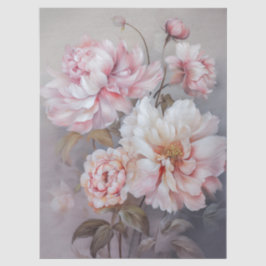 Grosses, ätherisch rosa Blumengestein Seidenpapier