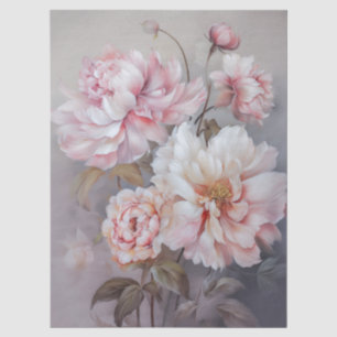 Grosses, ätherisch rosa Blumengestein Seidenpapier