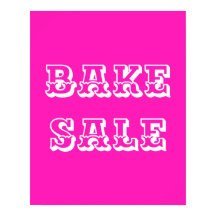 Großes Backsackschild, Hübsches Pink Bake Sale Pos
