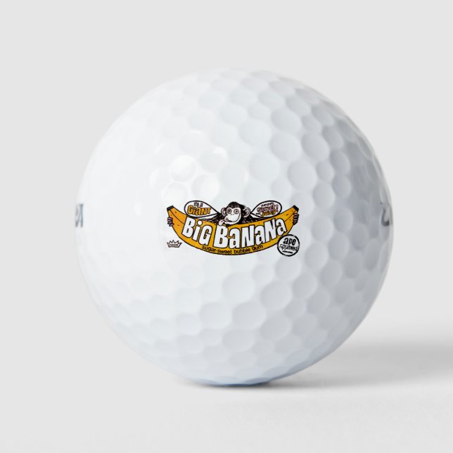 Großes Bananengummi Golfball (Vorderseite)
