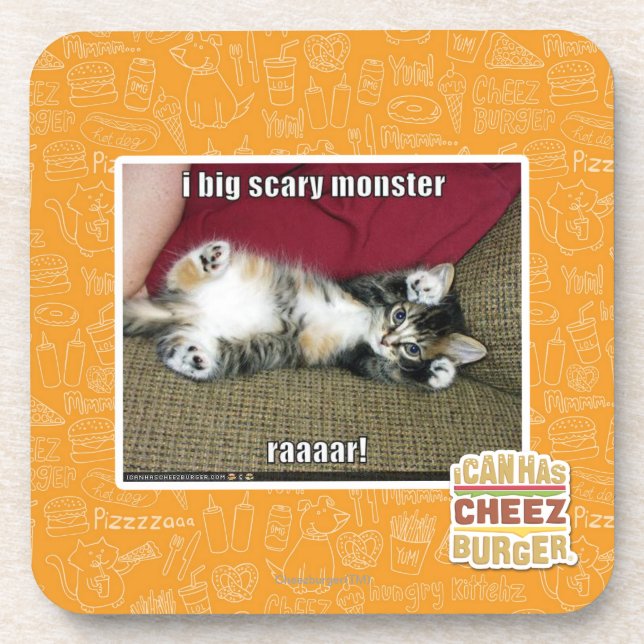Großes beängstigendes Monster I Untersetzer (Vorderseite)