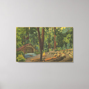 Großes Becken, Kalifornien"Lager-Feuer-Schüssel- Leinwanddruck