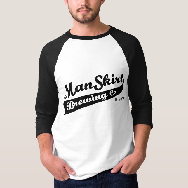 Großes Bierbaseball-Shirt T-Shirt (Vorderseite)