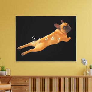 Großes Bild und Name des Hauses Leinwanddruck