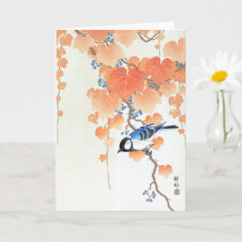 Großes Blatt auf der Plane-Zweigniederlassung - Oh Karte