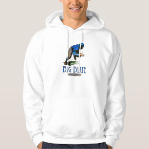 Großes Blau Hoodie