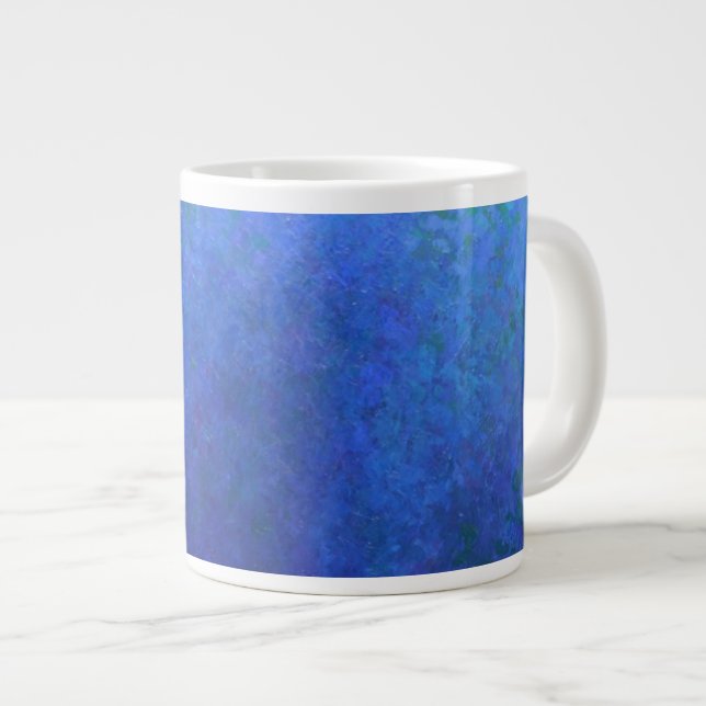 Großes Blau Jumbo-Tasse (Vorderseite Rechts)