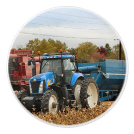 Großes Blau Keramikknauf