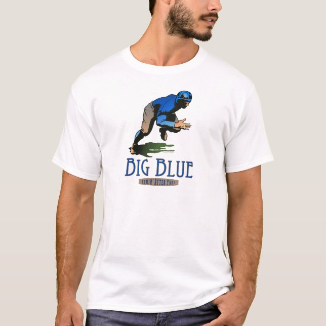 Großes Blau T-Shirt (Vorderseite)