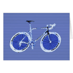 großes blaues Fahrrad