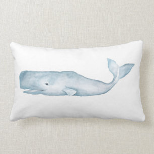 Großes blaues lumbales Akzent-Kissen Lendenkissen