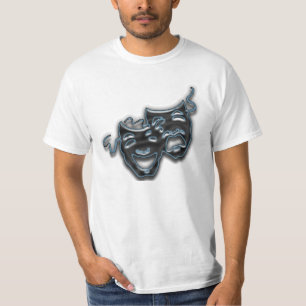 Großes blaues Neon maskiert T - Shirts