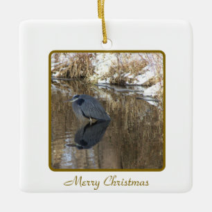 Grosses Blaues Thun Keramikornament