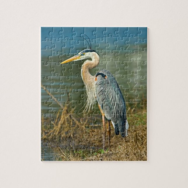 Großes BlueHeron Foto-Puzzlespiel Puzzle (Vertikal)