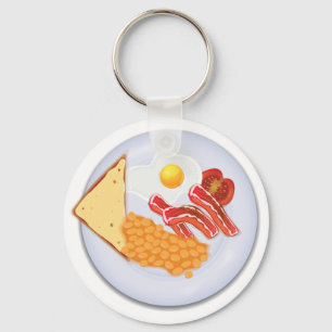Großes britisches Frühstück Schlüsselanhänger