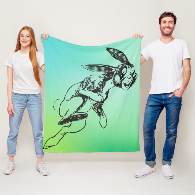 Grosses Bunny Jack Rabbit Fleecedecke (Beispiel)