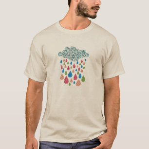 Großes buntes Regen-Shirt T-Shirt