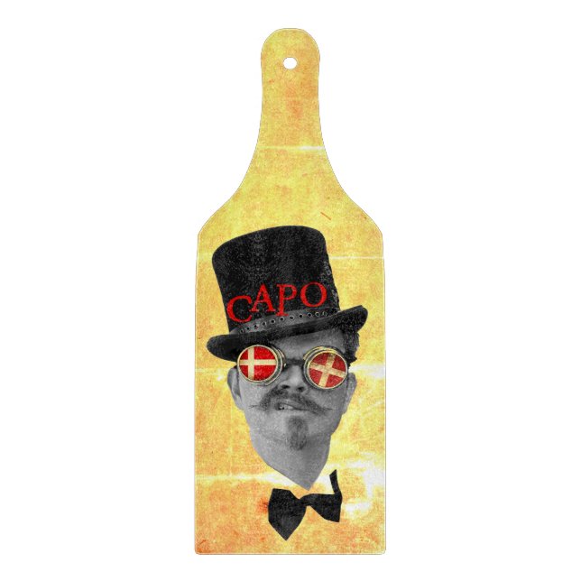 Großes CAPO Glas Schneidebrett Paddel! (Vorderseite)