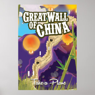 Großes China-Reiseplakat Poster