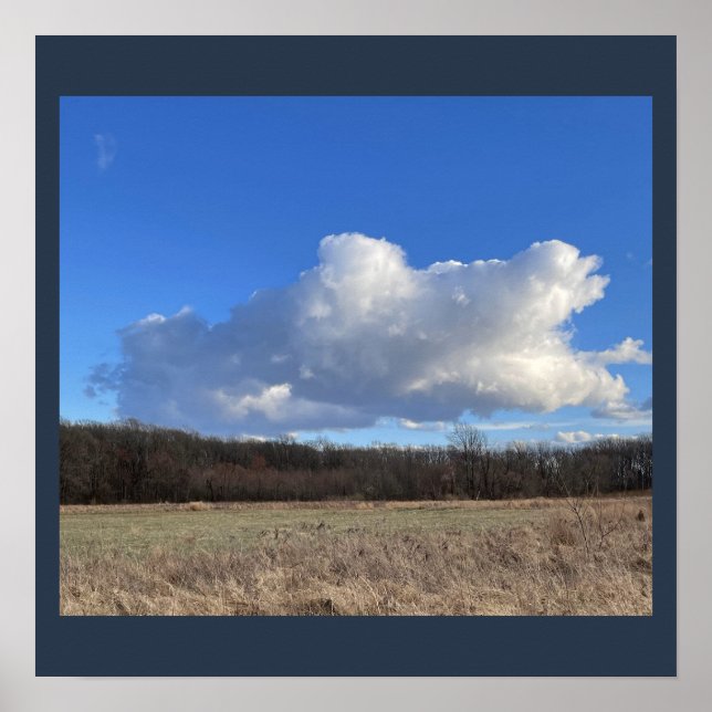 Großes Cloud Poster (Vorne)