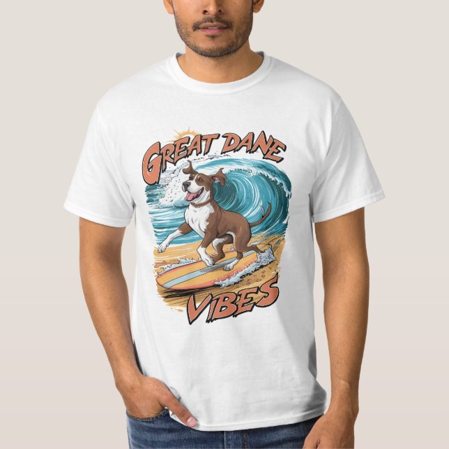 Großes Dane-Surferlebnis T-Shirt (Vorderseite)