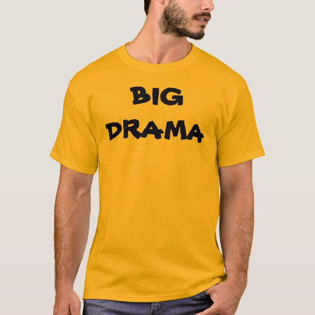 GROSSES DRAMA mit den hinteren u. gehenden Masken T-Shirt (Vorderseite)