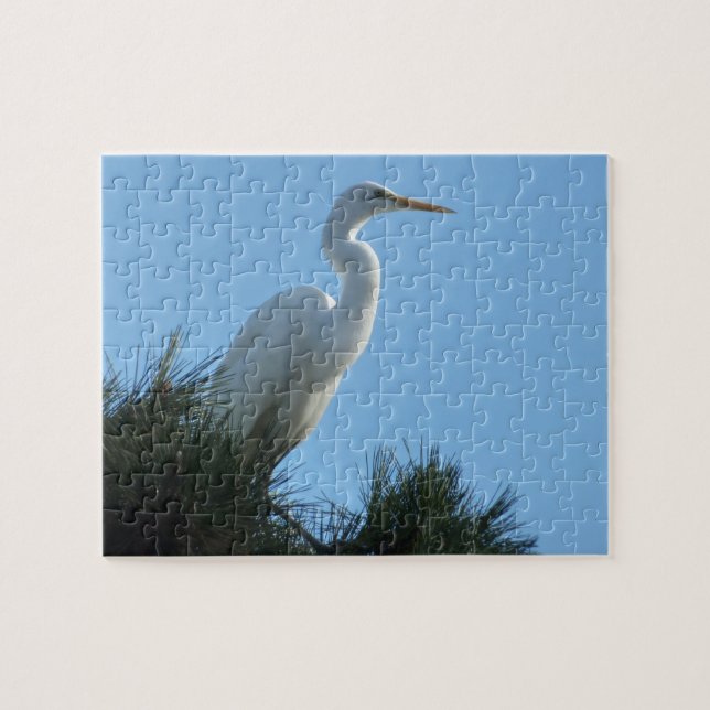 Großes Egret in Sunny Florida Puzzle (Horizontal)