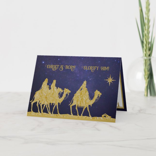 Grosses Fest der drei Könige Byzantinisch Katholis Karte (Vorderseite)