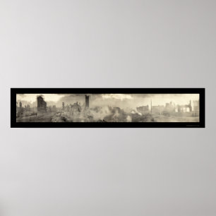 Großes Feuer-Foto 1904 Baltimore MD Poster