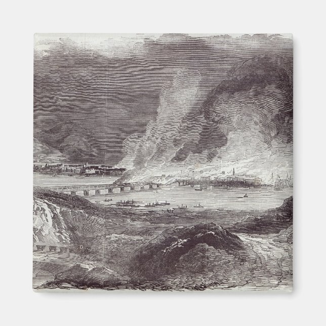 Großes Feuer in Pittsburgh Magnet (Vorne)
