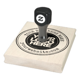 Großes Firmenlogo Gummistempel