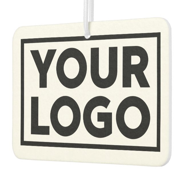 Großes Firmenlogo und benutzerdefinierter Text Autolufterfrischer (Links)