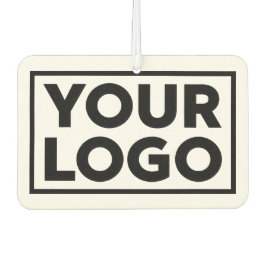 Großes Firmenlogo und benutzerdefinierter Text Autolufterfrischer