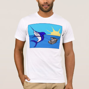 großes fischartiges T-Shirt