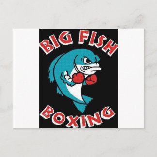GROSSES FISCHBOXING, BOXING, FISCH, FISCHBEKÄMPFUN POSTKARTE