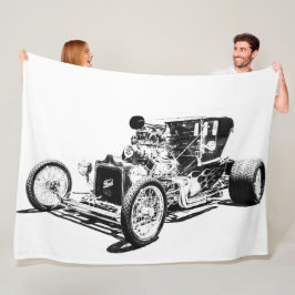 Grosses Fleece Blanket-Frisierte Auto