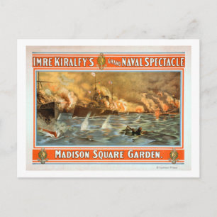 Großes Flotten-Schauspiel Madison Square Garden Postkarte
