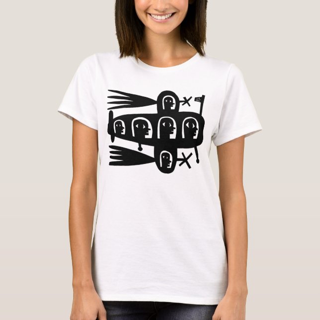 Großes Flugzeug T-Shirt (Vorderseite)