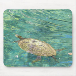 Großes Flussschildkrötenschwimmen Mousepad