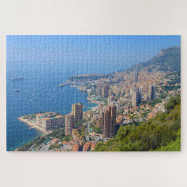 Großes Foto von Monte Carlo aus der Ferne Puzzle
