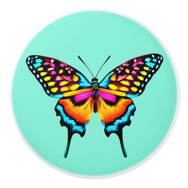 Grosses Frack Butterfly Keramikknauf (Vorderseite)