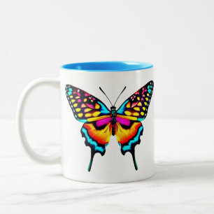 Grosses Frack Butterfly Zweifarbige Tasse
