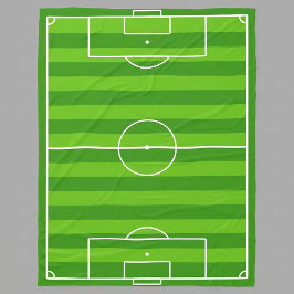 Grosses Fußballfeld / Fußball Pitch Fleece Blanken