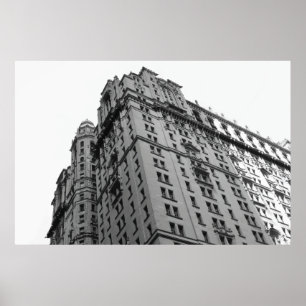 Großes Gebäude-Extraplakat New York City B&W Poster
