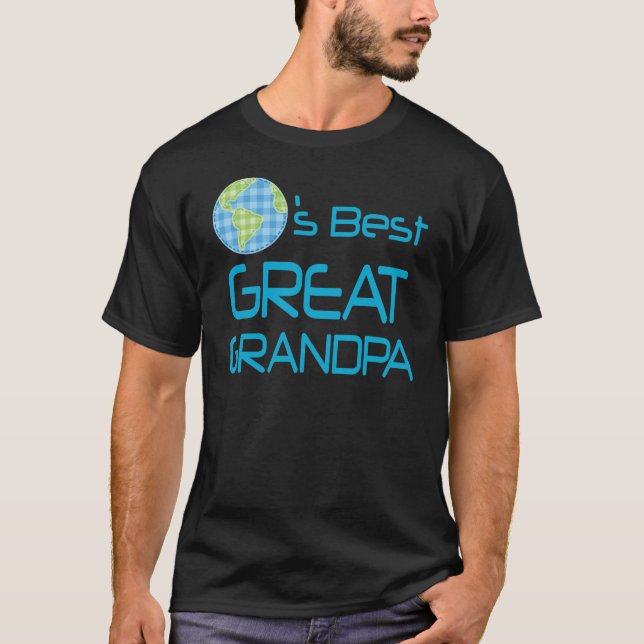 Großes Geschenk des Großvater-(Welten am besten) T-Shirt (Vorderseite)