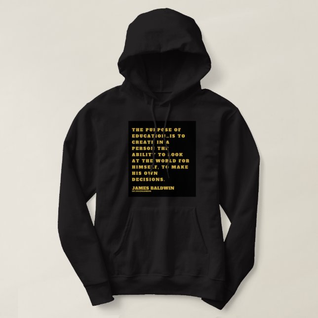 Großes Geschenk für James Baldwin an den Fan Hoodie (Design vorne)