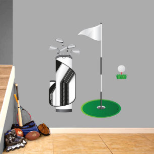 Großes Golf Druckwand-Abziehbild-Set