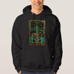 Großes Grab von Pakal - Palenque Astronaut in Farb Hoodie
